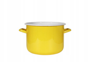 Garnek Emaliowany Elo-pol Olkusz Żółty 20 Cm 4,5 L