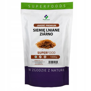 Siemię lniane ziarno lnu Czyste Naturalne 1 kg Wysoka jakość