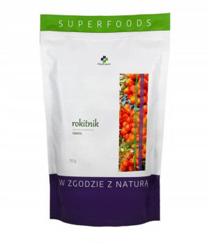 Rokitnik owoc cały suszony - 50 g