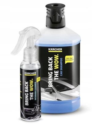 Szampon samochodowy Karcher + płyn do wnętrza