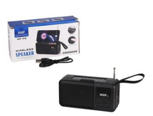 Przenośny głośnik z Bluetooth, USB, TF, AUX, radio zestaw głośnomówiący ład