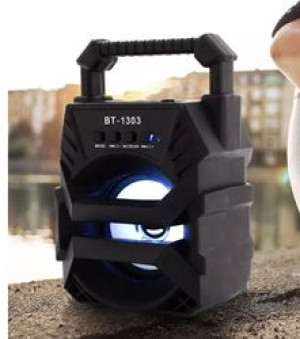 Przenośny głośnik bezprzewodowy bluetooth  radio fm LED Light wodoodporny o