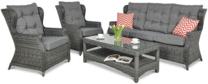 Zestaw Technorattanowy Trivento 3 Dark Grey