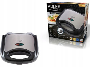 Adler Toster Opiekacz Do Kanapek Nieprzypala 750W