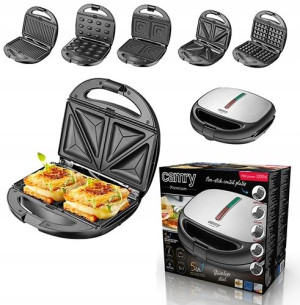Opiekacz Grill Gofrownica Orzeszki Panini 5W1 1200