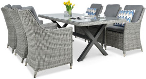 Zestaw Mebli Z Technorattanu Napoli 6/200 Stone Grey