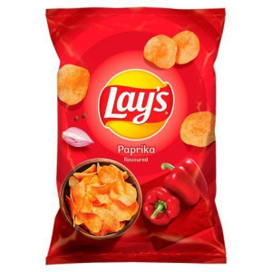 Pakiet 10szt LAYS Chipsy Papryka 60g