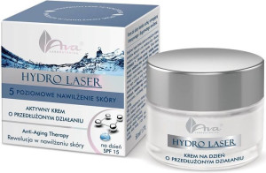 Krem nawilżający o przedłużonym działaniu SPF 15 na dzień - Ava Hydro Laser