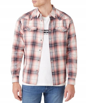 Koszula Wrangler WESTERN SHIRT W5A02LP42 Coral M