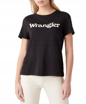 T-shirt Wrangler REGULAR TEE W7N4GHXV6 Faded Blk L