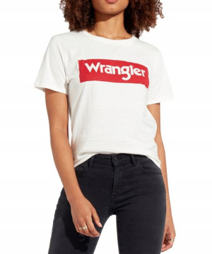 T-shirt Wrangler LOGO TEE W7P3EV737 Offwhite XS
