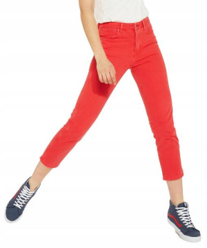 Jeansy Wrangler Cropp Straight W229DM23K Red 28