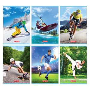 Zeszyt A5/16k. kratka Sport Herlitz