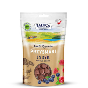 BALTICA Snacks Przysmaki Regionów Indyk Z Owocami Leśnymi 150g