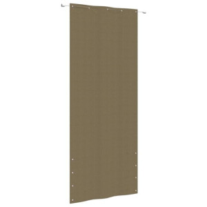 Parawan balkonowy, kolor taupe, 100x240 cm, tkanina Oxford