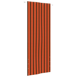 Parawan balkonowy, pomarańcz i brąz, 80x240 cm, tkanina Oxford