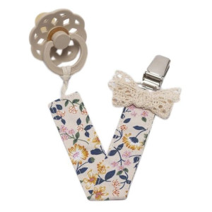Pom Pom - zawieszka do smoczka Pacifier holder BOHO FLOPI Powder