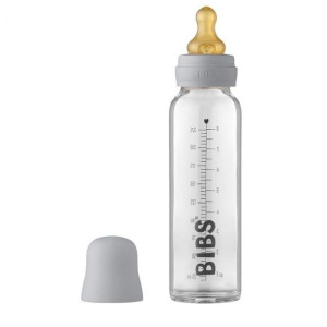 BIBS - Antykolkowa Butelka Szklana dla Niemowląt 225 ml CLOUD