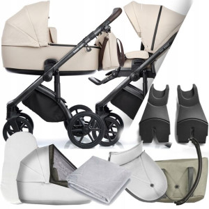 Wózek 2w1 Roan Bass Next 22 I Adaptery Cybex Mc