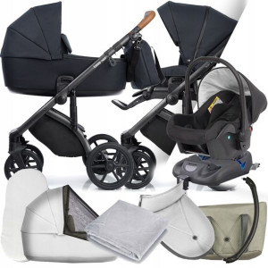 Wózek 4w1 Roan Bass Next 24 I Kite Karwala + Baza