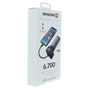 SWISSTEN, 2in1 Apple watch MFI Power Bank, Li-Pol, 5V, ładowanie telefonów