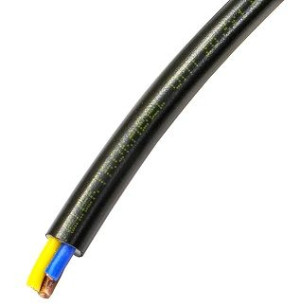 Przewód H03VV-F OMY 3x1,5 żo czarny Elektrokabe 1m