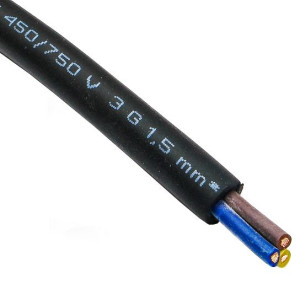 Przewód przemysłowy OnPD 3x1,5 żo guma ELEKTROK 1m