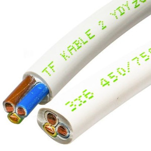 Przewód YDY 3x6 żo 450/750V TELEFONIKA 1m