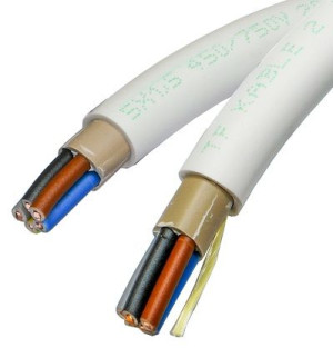Przewód YDY 5x1,5 żo 450/750V TFPREMIUM 1m
