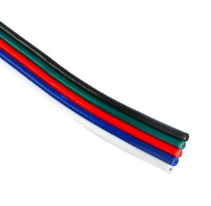 Przewód od taśm led RGBW 5 żyłowy 0,22mm