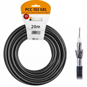 Kabel koncentryczny żel czar RG6U PCC102GEL-20 20m