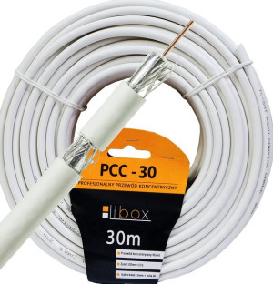 Przewód koncentryczny RG6 0,8/4,8 PCC30 LIBOX 30m