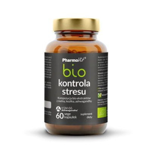 Kontrola stresu bio - ekstrakt melisy, kozłka i ashwagandhy