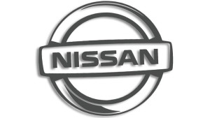 Wycinana naklejka NISSAN logo grafitowa