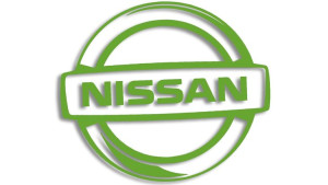 Wycinana naklejka NISSAN logo jasny zielony