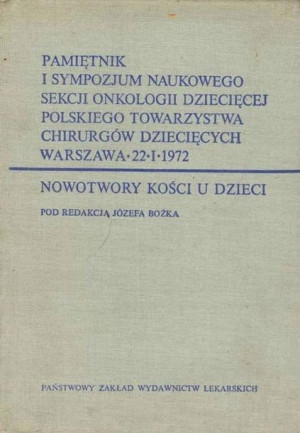 Nowotwory Kosci U Dzieci - Bozek - Rak - Książka