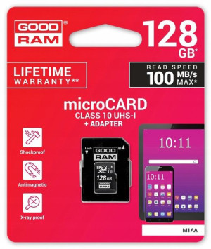 GOODRAM Karta Pamięci microSDHC 128GB CL10 + adapt