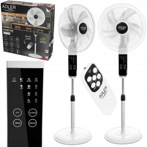 Wentylator Stojący Obrotowy 270° Timer Led + Pilot