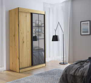 OSLO 2 szafa przesuwna 120 dąb artisan $s