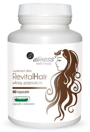 RevitalHair włosy paznokcie biotyna 60 kaps. Aliness