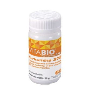 VITABIO Kurkumina 375mg 60tab. Pharma Progress