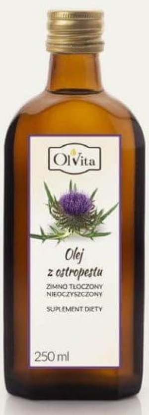 Olej z Ostropestu 250ml Ol'Vita (zimno tłoczony)