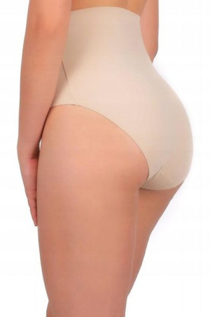 Figi Majtki Damskie Wyszczuplające Laserowo Cięte XL BEIGE BCL800-001