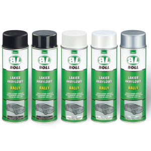 Lakier Akrylowy Czarny Połysk Spray 500ml Szybko Schnąca