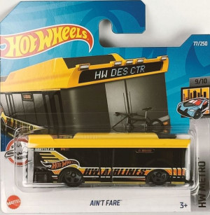 Hot Wheels Autobus Ain't Fare Hw Metro Hct89