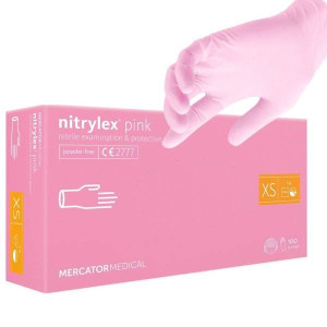 Rękawiczki Rękawice nitrylowe XS 100 szt Mercator