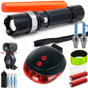 Latarka Zestaw Rower Cree Led Uchwyt