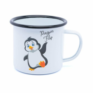 Kubek emaliowany garneczekTadar Pingwin 500 ml