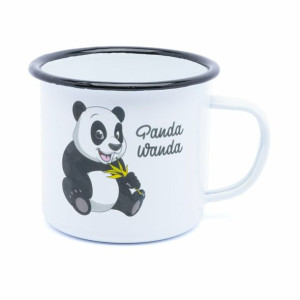 Kubek emaliowany garneczek Tadar Panda 540 ml