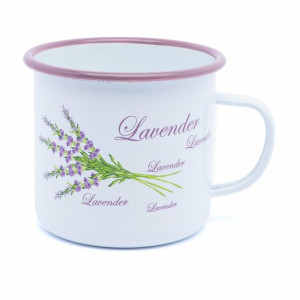 Kubek emaliowany garneczek Tadar Lawenda 730 ml